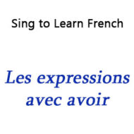 Les expressions avec « avoir » – Expressions with “Avoir”